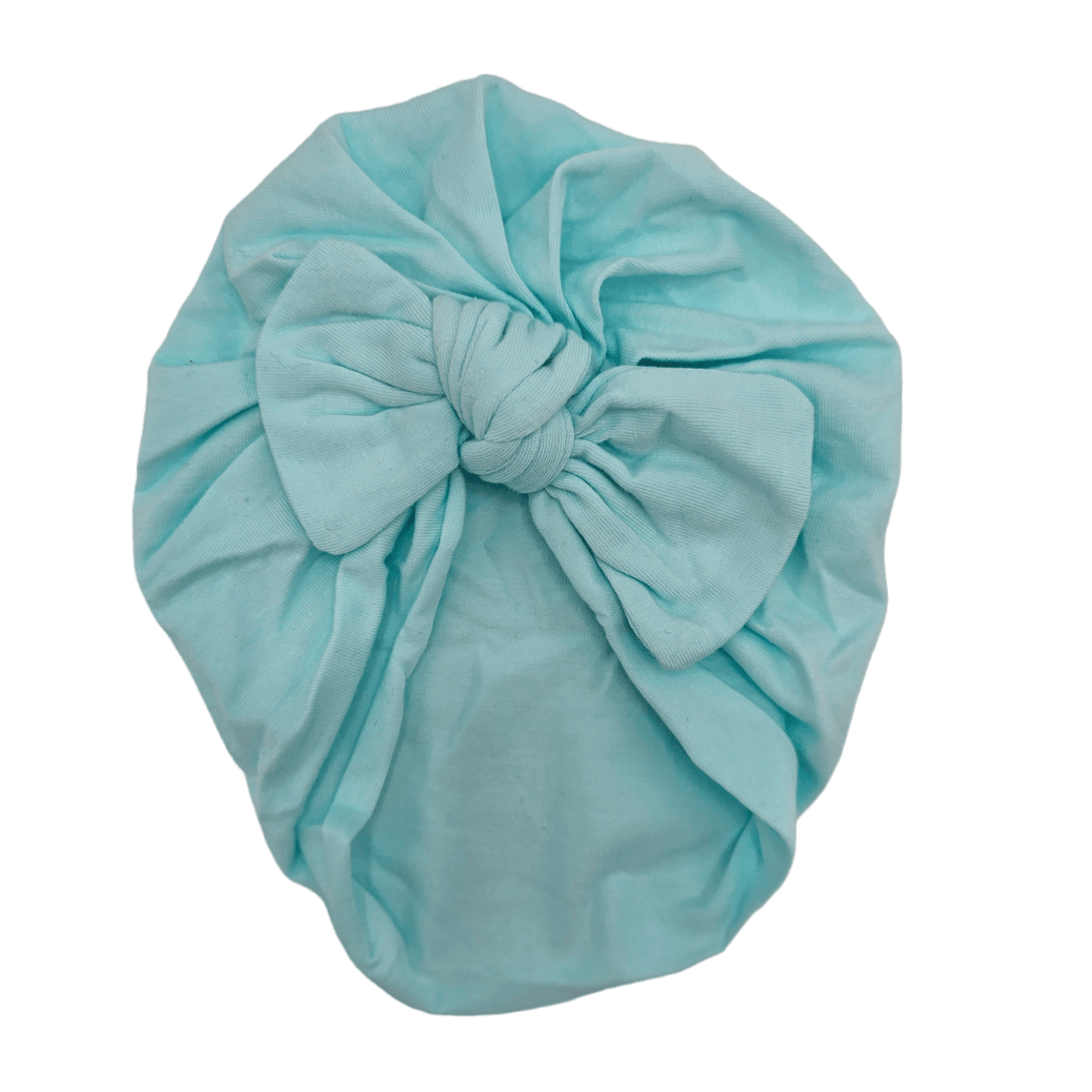 Mint Green Bow Turban Hat For Babies From Newborn to 6 Months - Image 1