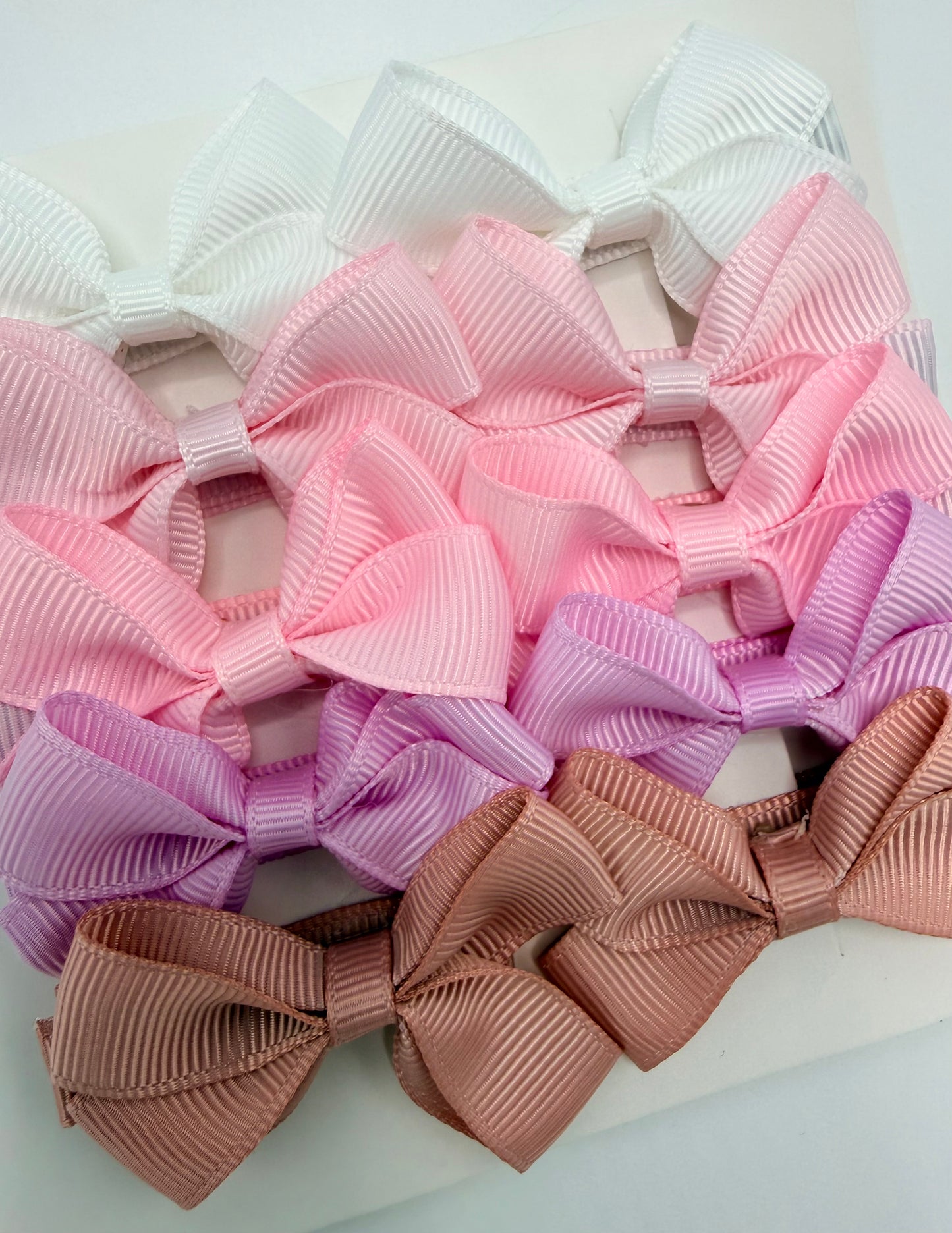 Perfect Pastels Pack of 10 My First Bow Clips For Baby Girls - Image 1