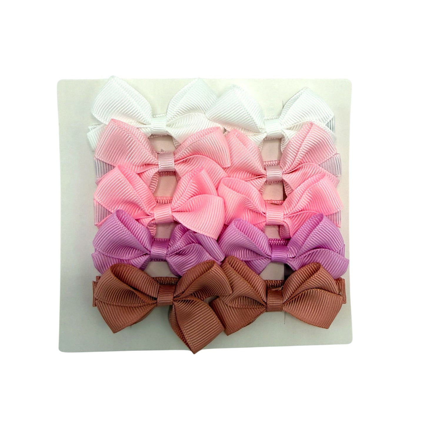Perfect Pastels Pack of 10 My First Bow Clips For Baby Girls - Image 2