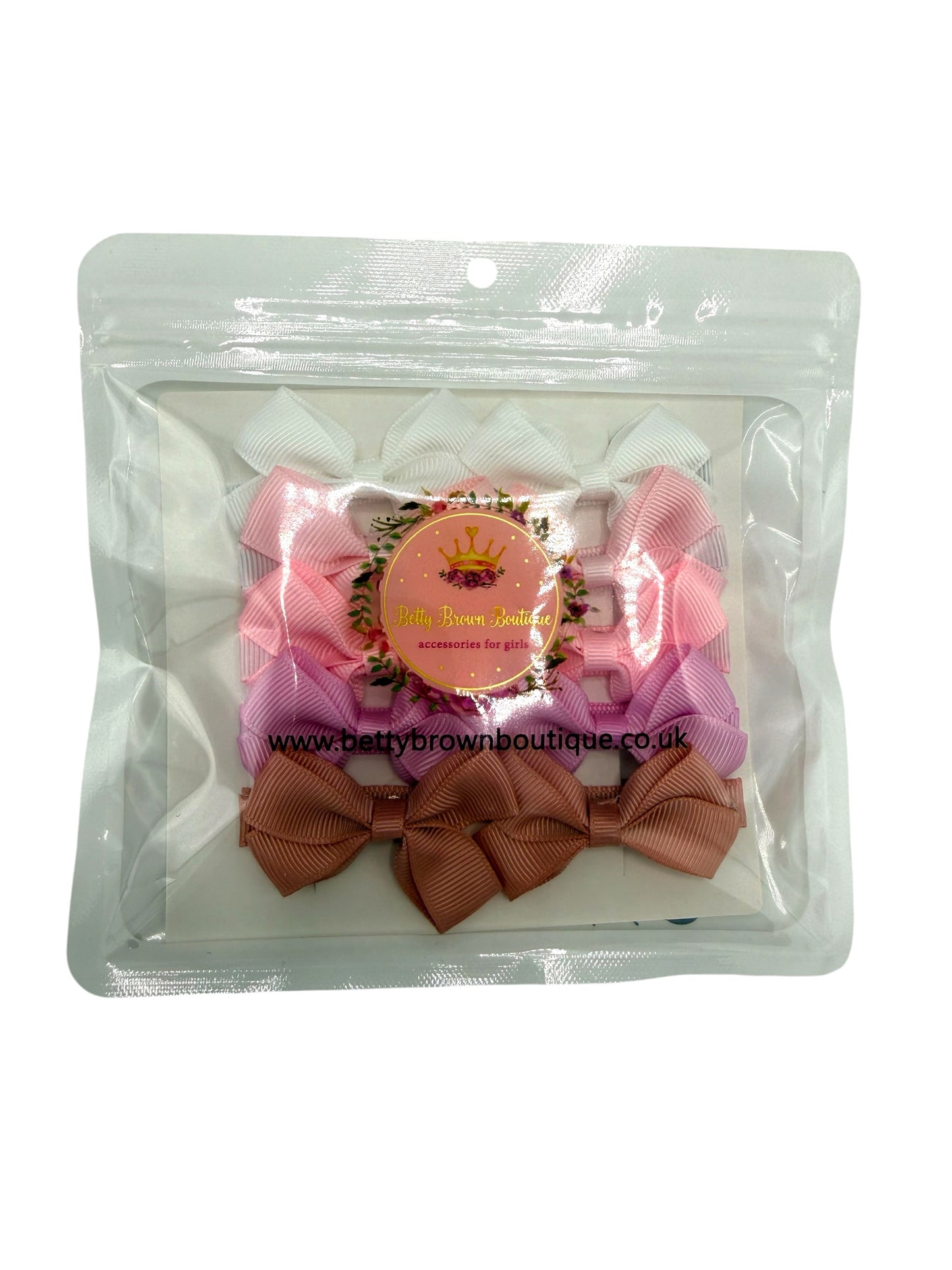 Perfect Pastels Pack of 10 My First Bow Clips For Baby Girls - Image 3