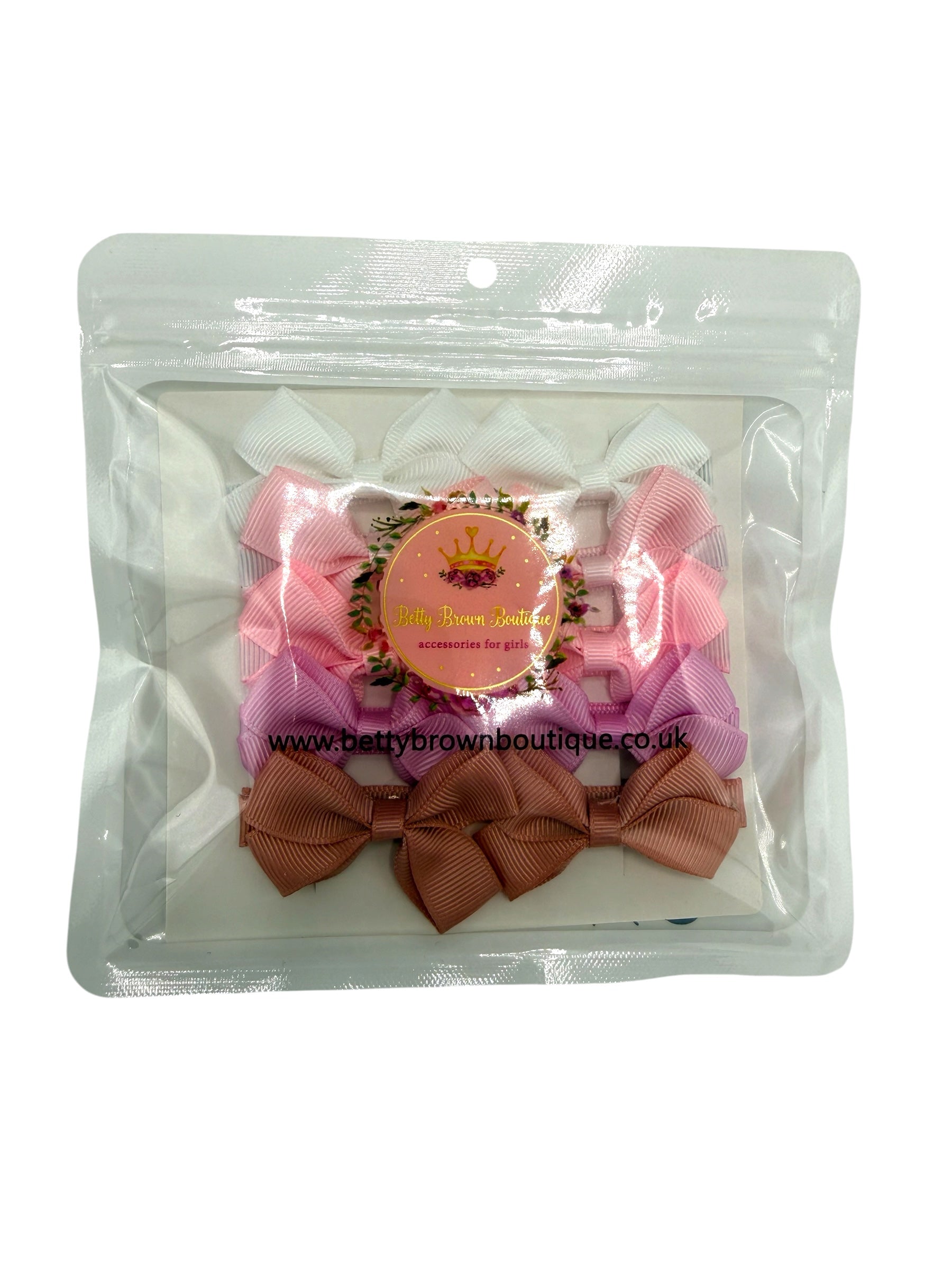 Perfect Pastels Pack of 10 My First Bow Clips For Baby Girls - Image 3