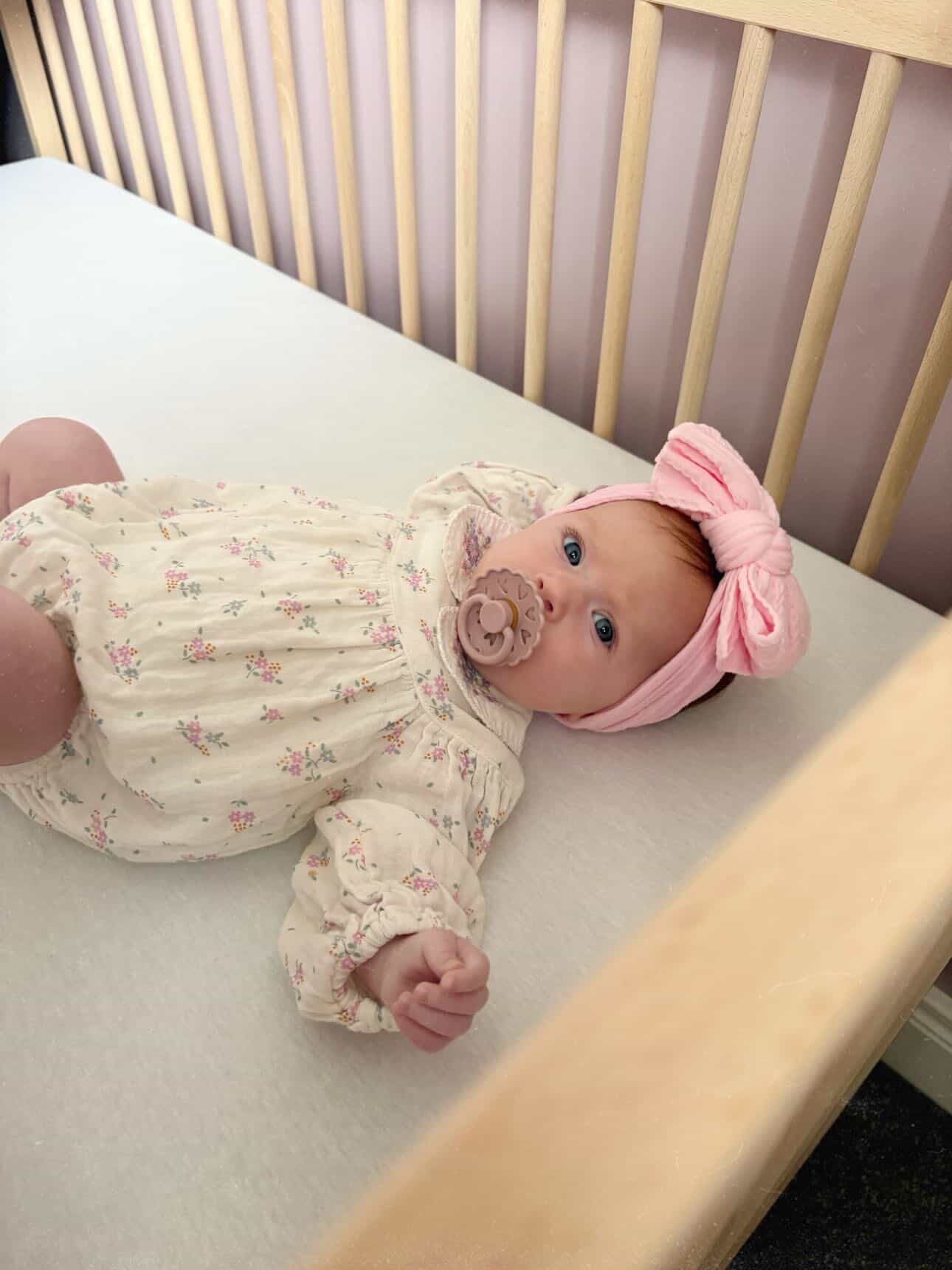 Pink Blossom Larger Bow Cable Knit Headband