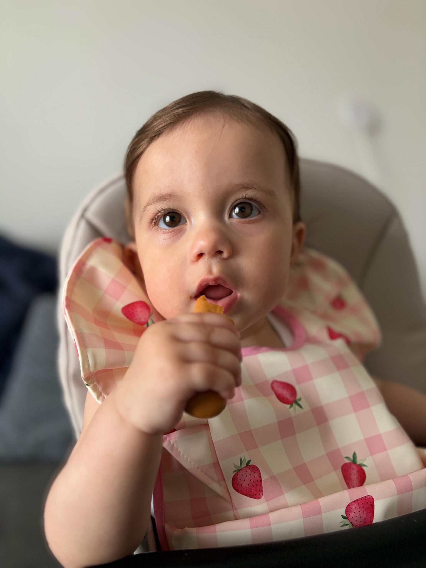 Croissant Pattern Frill Waterproof Bib For 6-18 Months Old - Image 11