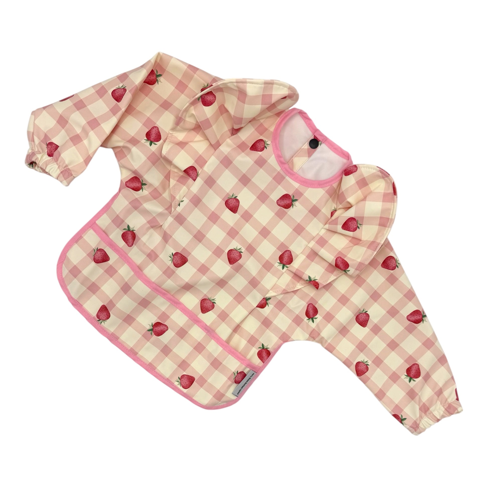 Croissant Waterproof Bib with Sleeves For 6-36 Months Old - Image 6