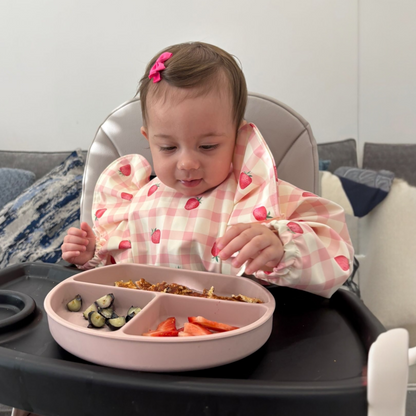Croissant Waterproof Bib with Sleeves For 6-36 Months Old - Image 2