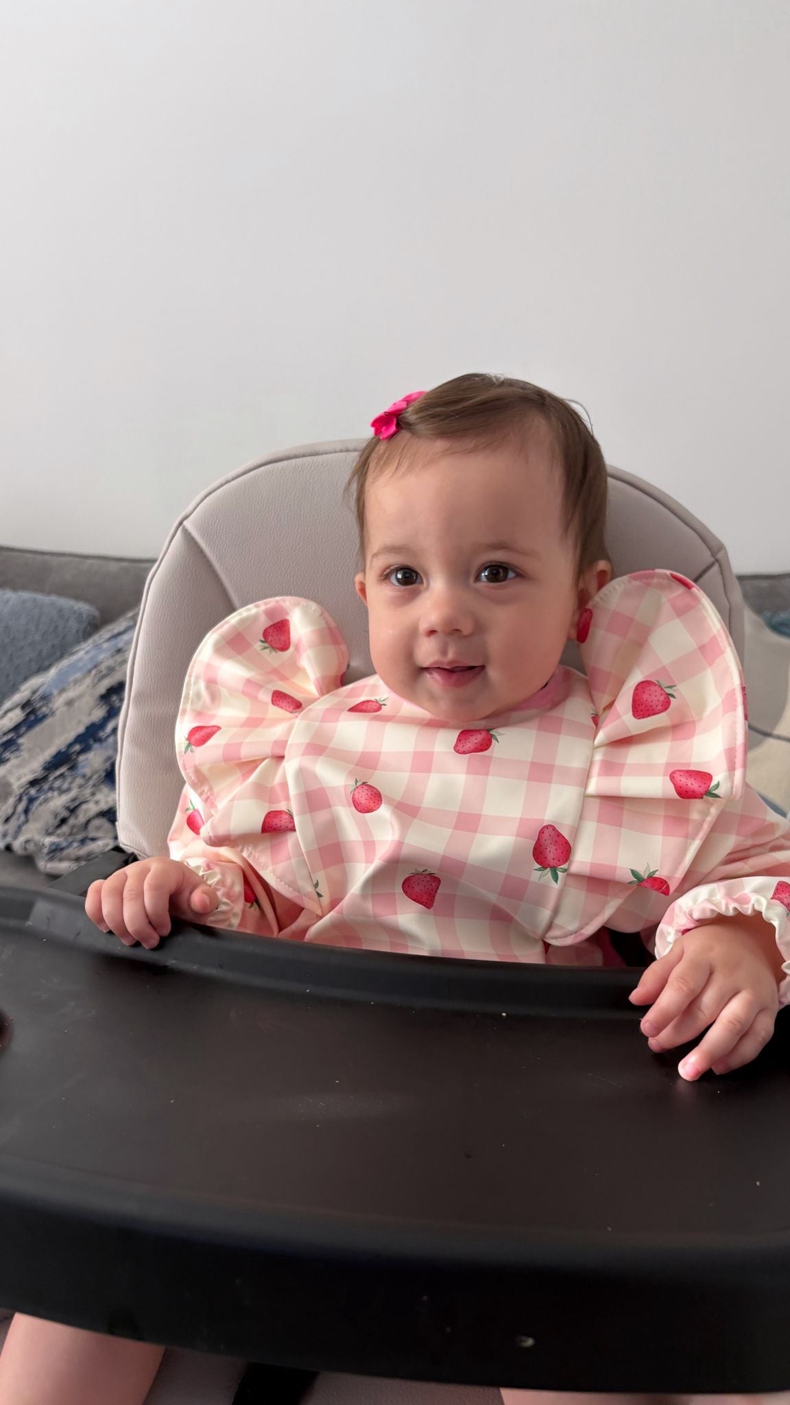 Croissant Waterproof Bib with Sleeves For 6-36 Months Old - Image 7