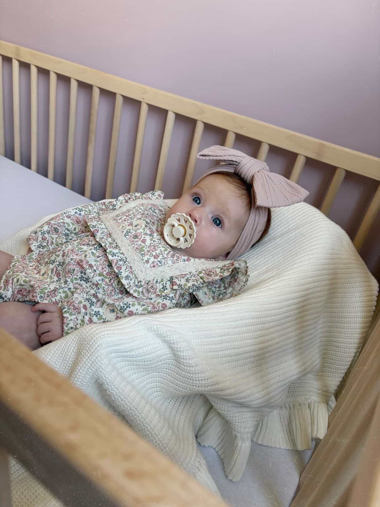 Primrose Pink Larger Bow Headband For Babies to Toddlers - Image 3