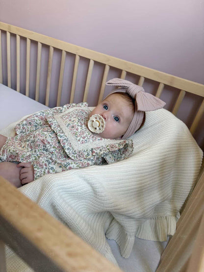 Primrose Pink Larger Bow Headband For Babies to Toddlers - Image 3