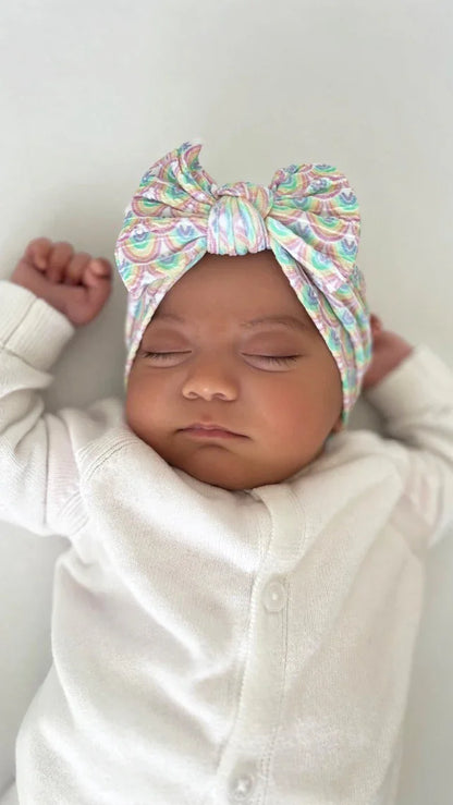 Rainbow Smaller Bow Headband For Babies From Newborn - Image 3