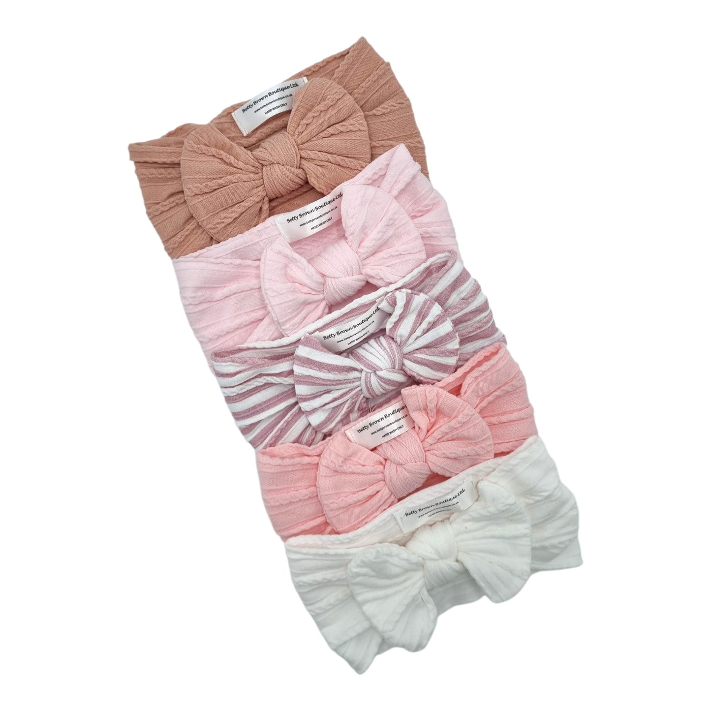Imperfection Bundle Of 5 Smaller Bow Cable Knit Headbands