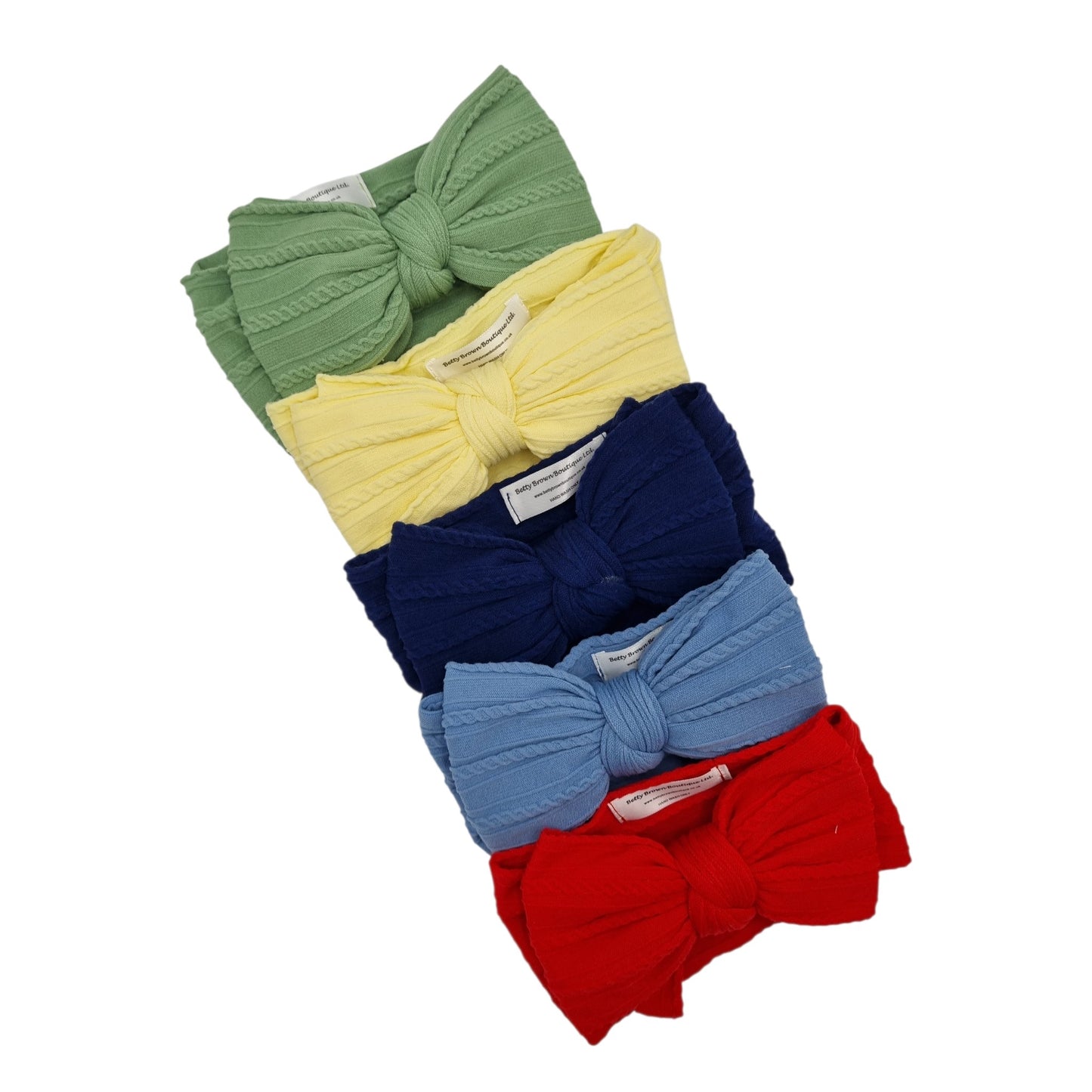 Imperfection Bundle of 5 Larger Bow Cable Knit Headbands