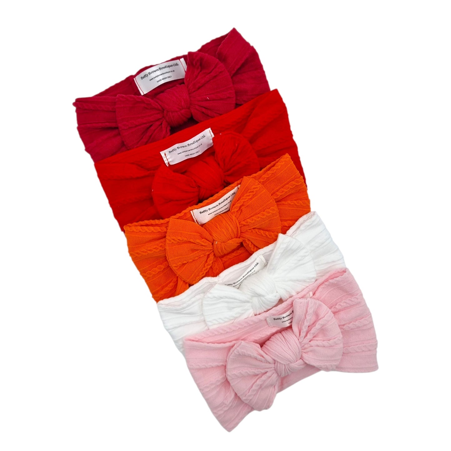 Imperfection Bundle Of 5 Smaller Bow Cable Knit Headbands