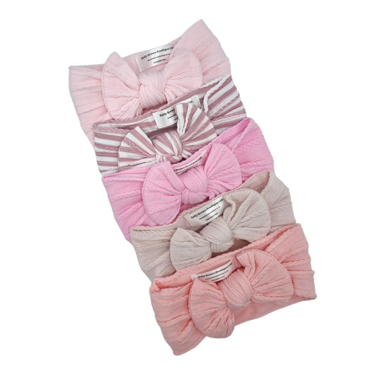 Imperfection Bundle Of 5 Smaller Bow Cable Knit Headbands