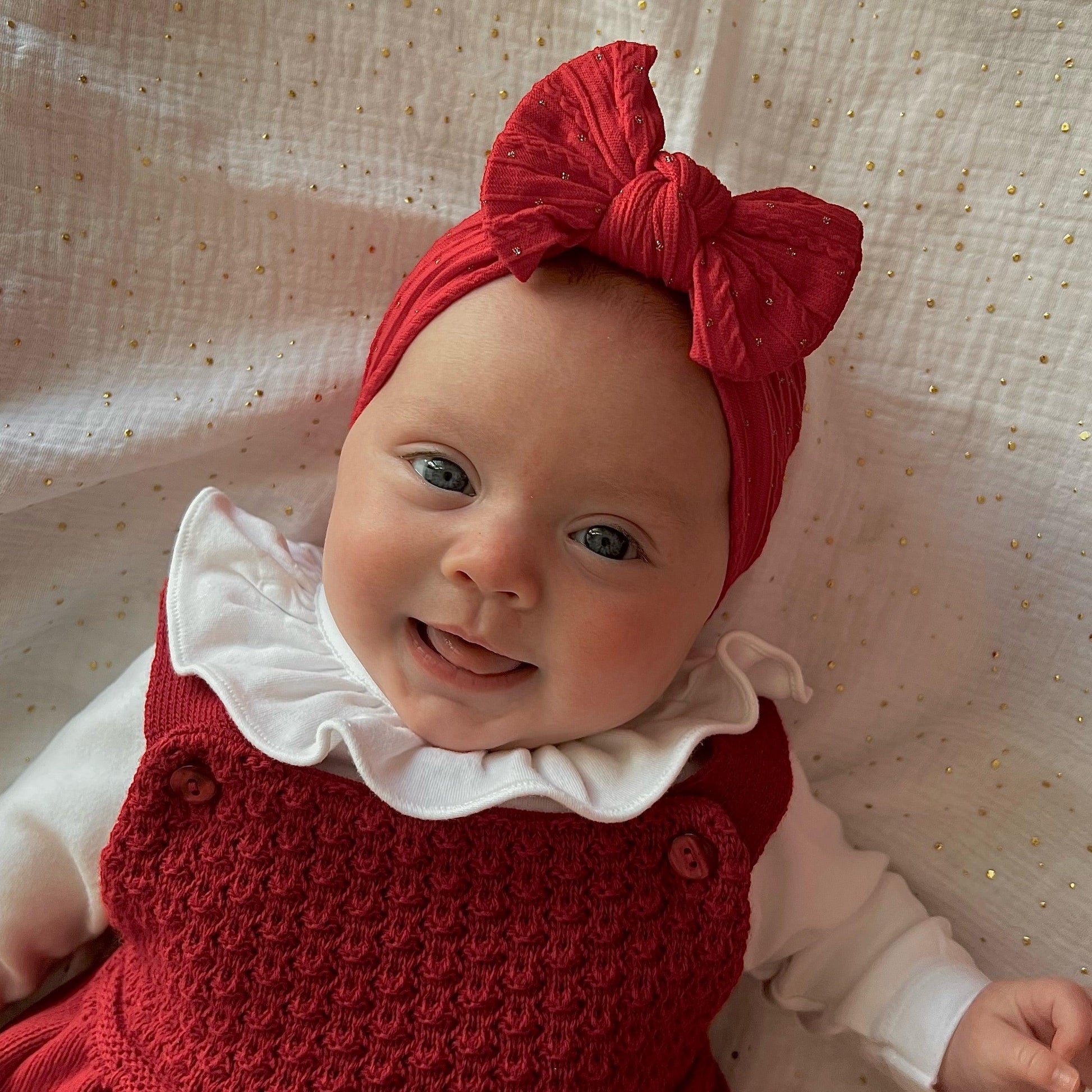 Red Bow Christmas Headband Baby Girl Red Big Bow Baby Girl
