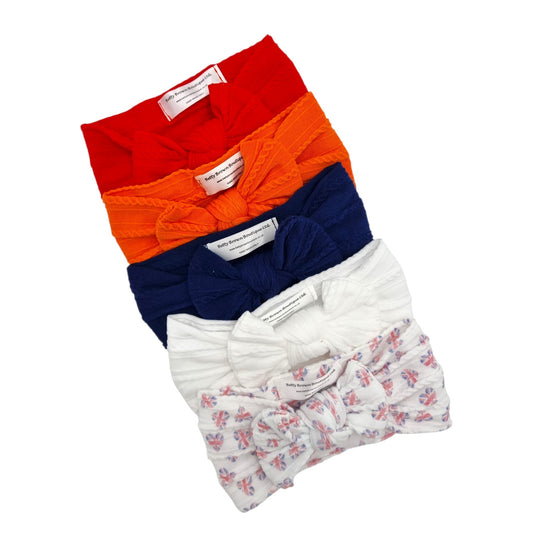 Imperfection Bundle Of 5 Smaller Bow Cable Knit Headbands