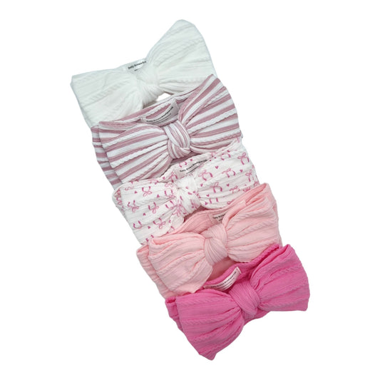 Imperfection Bundle of 5 Larger Bow Cable Knit Headbands