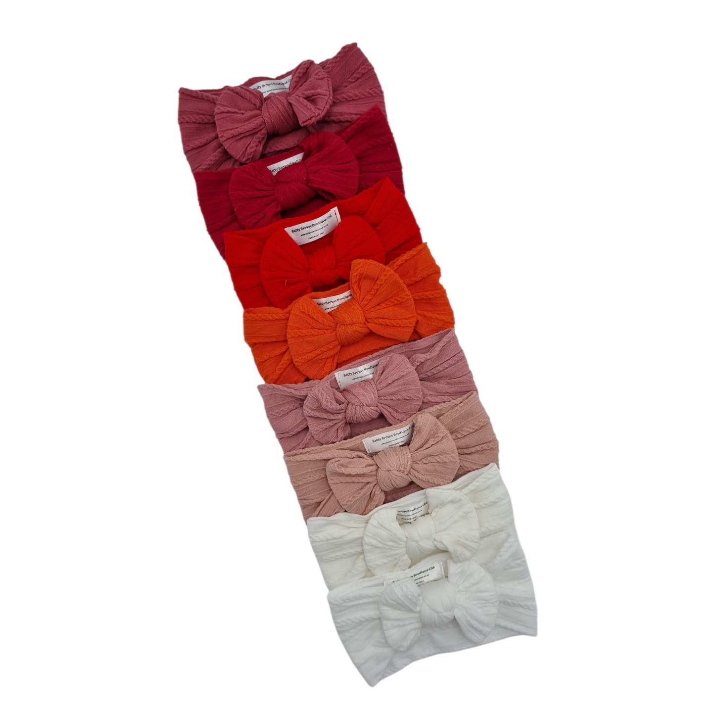 Imperfection Bundle Of 8 Smaller Bow Cable Knit Headbands