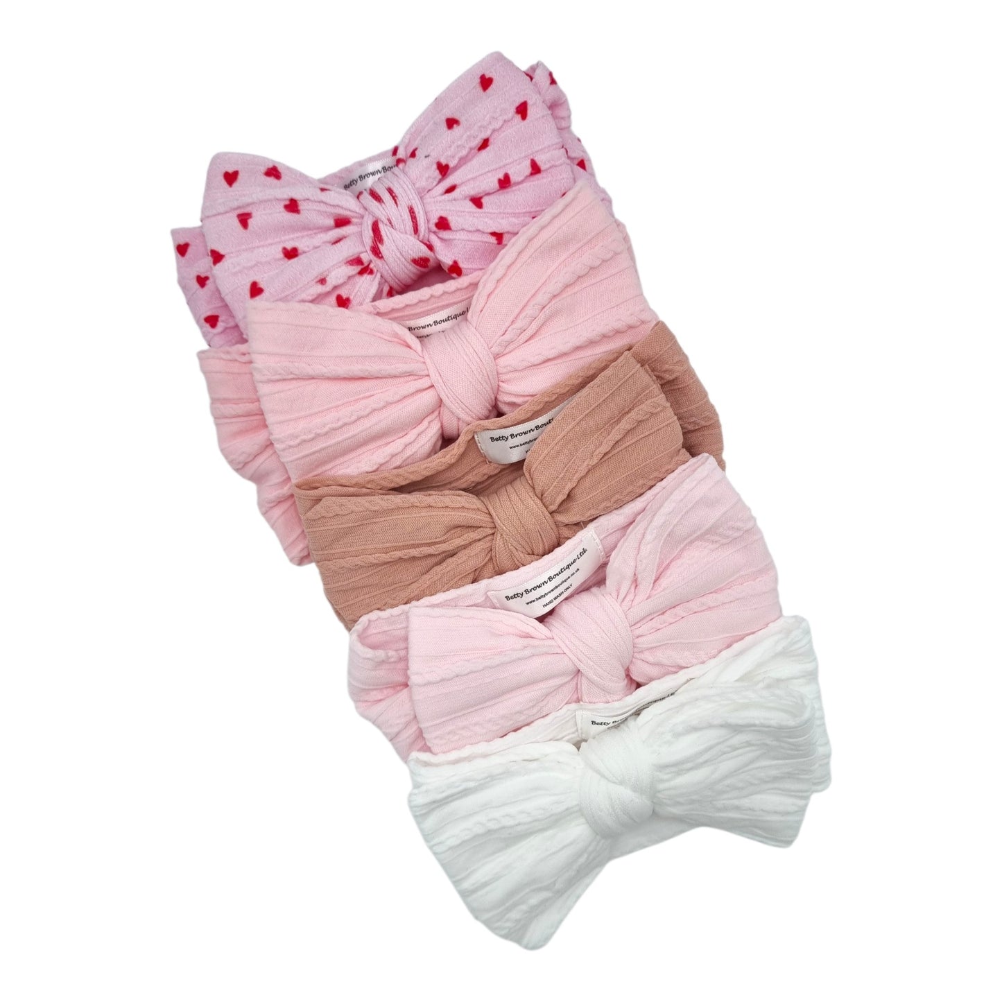 Imperfection Bundle of 5 Larger Bow Cable Knit Headbands