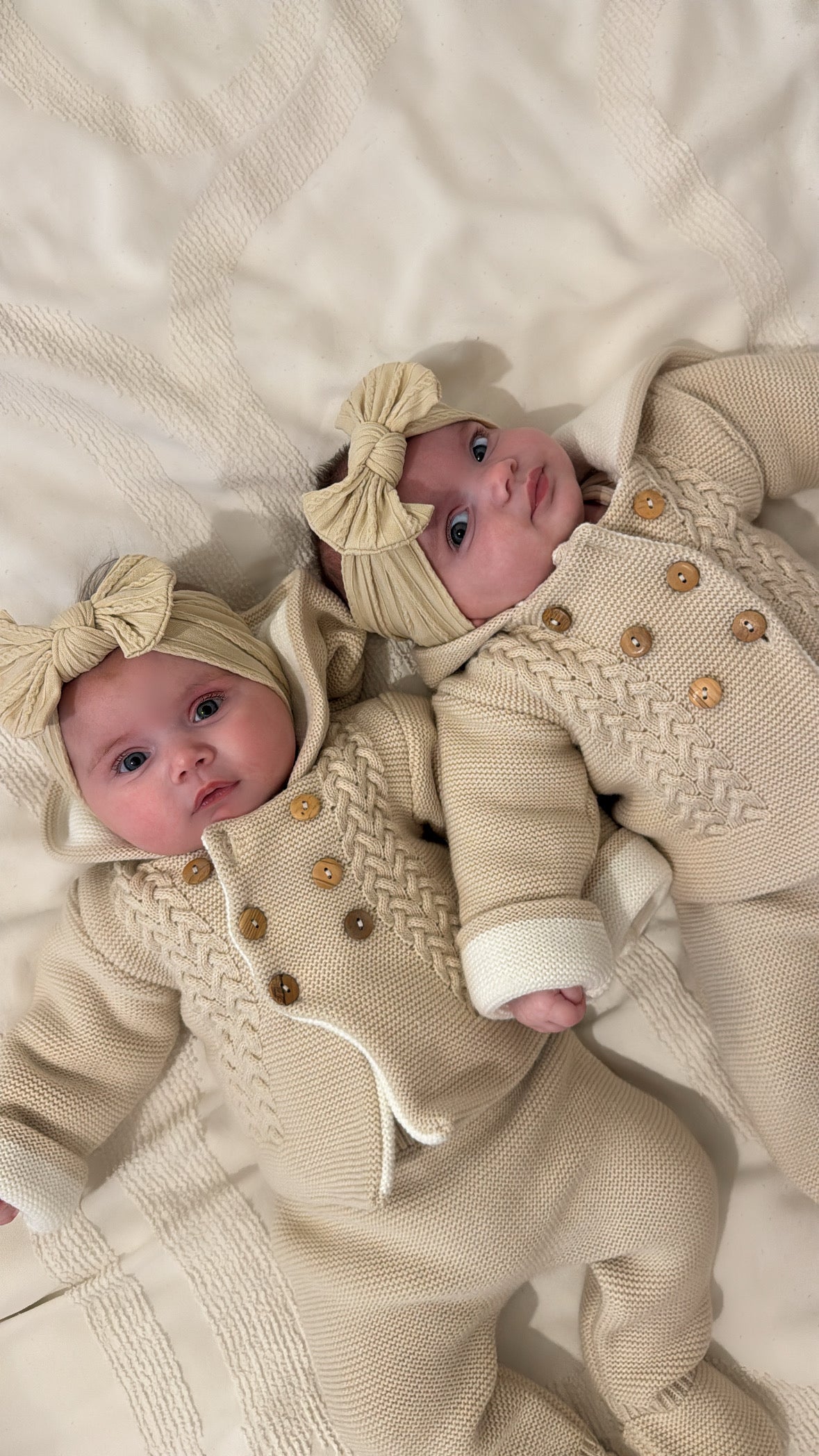 Sand Smaller Bow Headband For Newborn Babies to 3 Years Old - Image 5