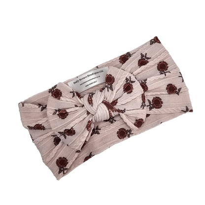 Sunflower Smaller Bow Headband For Girls From Newborn - Image 2