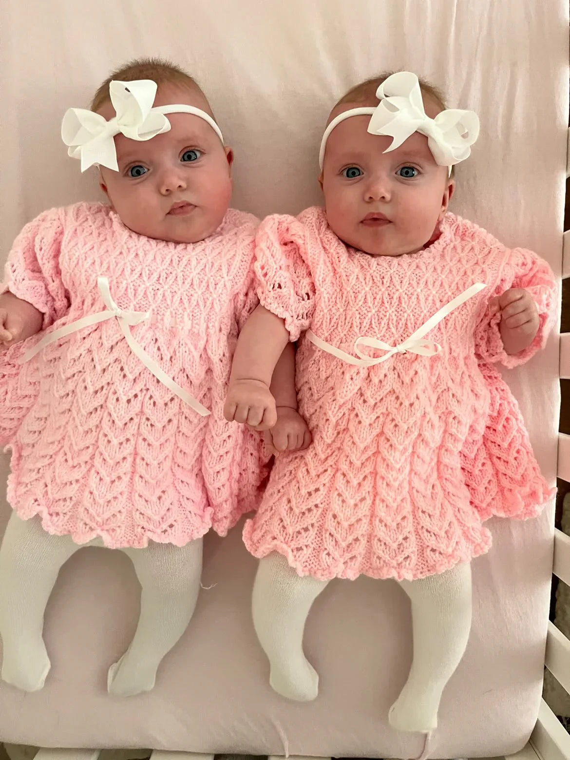 White 3 Inch Dainty Bow On Headband For Newborns to Age 3 - Image 1