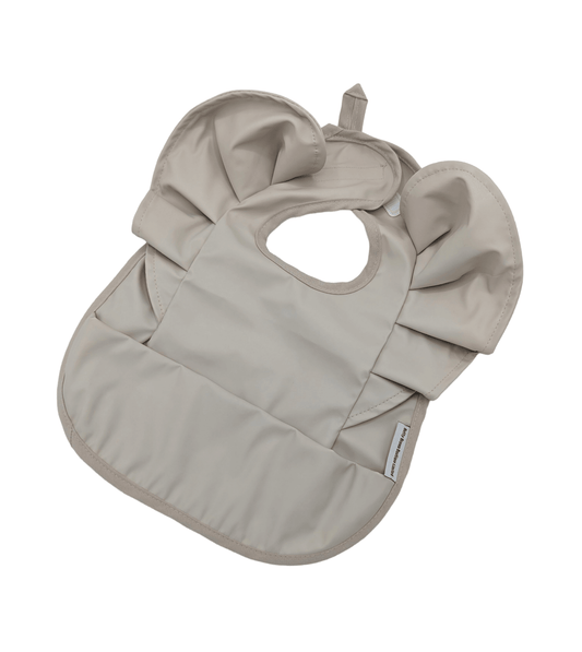 Neutral Waterproof Frill Detail Bib - Betty Brown Boutique Ltd