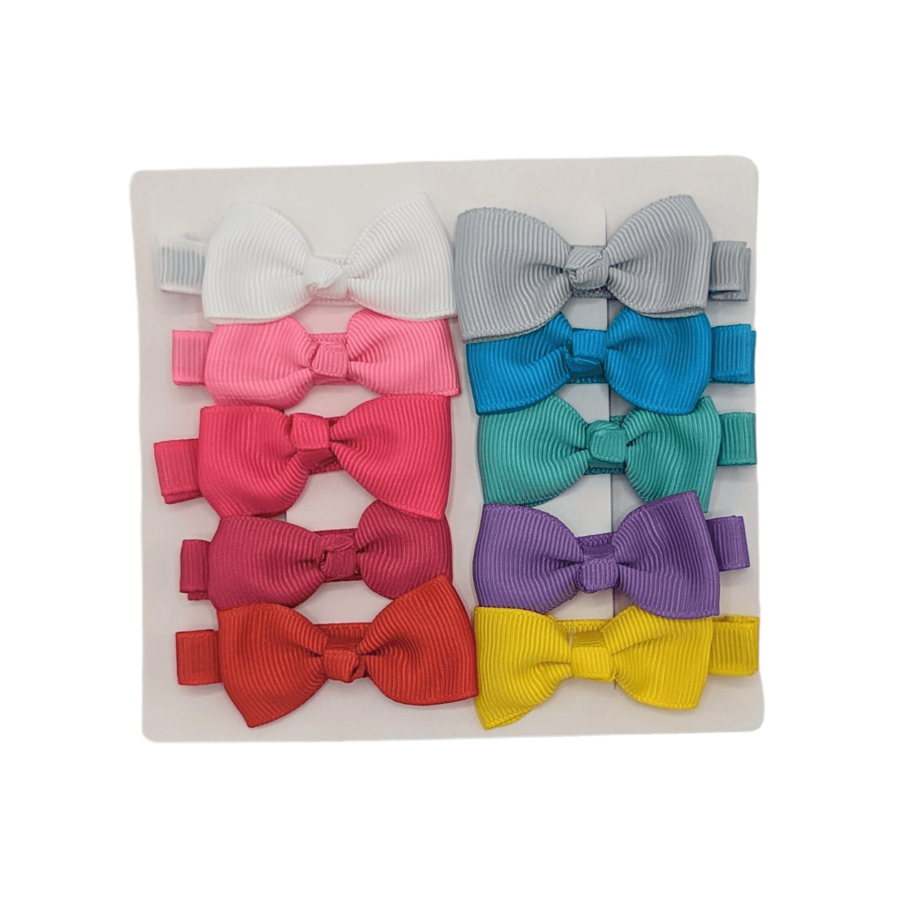 Brights Pack of 10 My First 2 inch Bow Clips For Baby Girls - Image 1