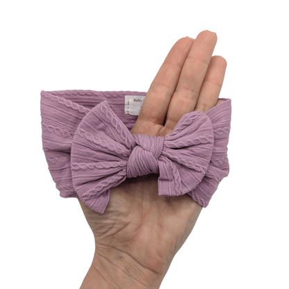 Lavender Smaller Bow Headband Perfect For Baby Girls - Image 2