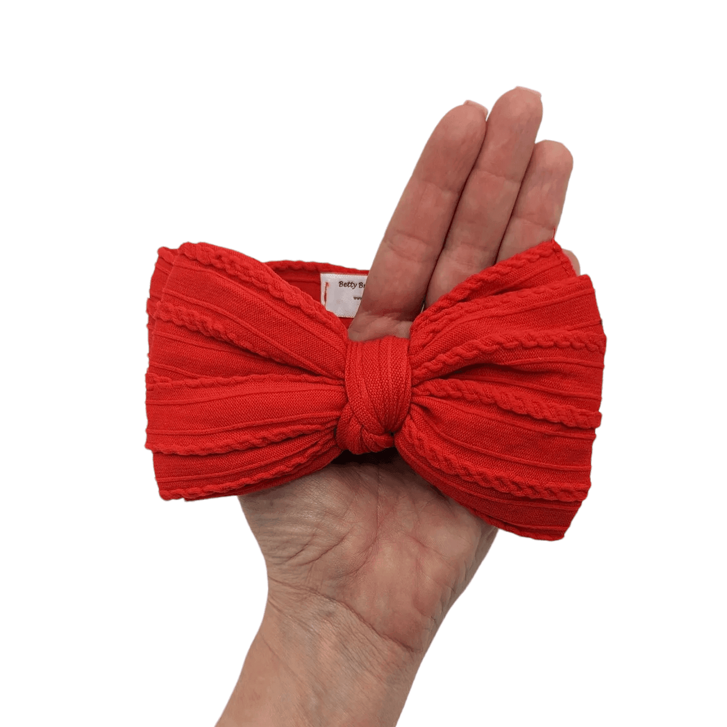 Red Larger Bow Headband Design For Babies From Newborn - Image 2